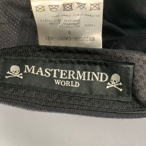MASTERMIND JAPAN Size S Black Rhinestones Skull Polyester Baseball Cap Hat