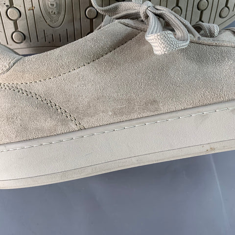 TOD'S Size 11 Grey Suede Low Top Rubber Sole Sneakers