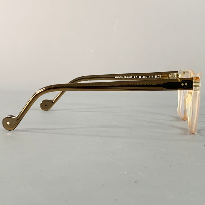 ANNE & VALENTIN O Life Brown Clear Two Tone Acetate Frames Eyewear