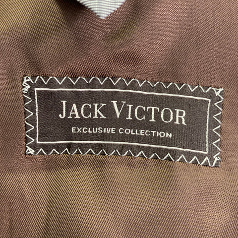 JACK VICTOR Size 42 Regular Brown Cashmere Notch Lapel Sport Coat