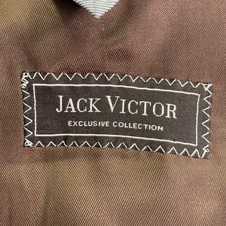 JACK VICTOR Size 42 Regular Brown Cashmere Notch Lapel Sport Coat