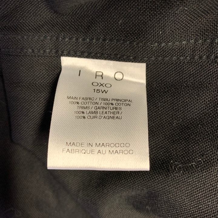 IRO Size S Black Cotton Long Sleeve Shirt