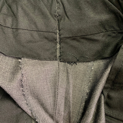 BAND OF OUTSIDERS Size 34 Grey Charcoal Twill Cuffed Dress Pants