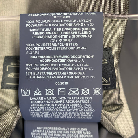 HERNO Taille 46 Manteau en laine gris avec zip et boutons-pression