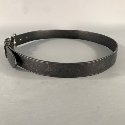 COACH Size 34 Black Solid Leather Belt
