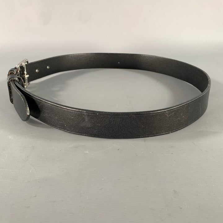 COACH Size 34 Black Solid Leather Belt