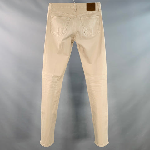 TOM FORD Size 30 Khaki Cotton Blend Twill Button Fly Jeans