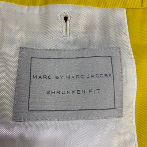 MARC by MARC JACOBS Size XS Yellow Cotton Single Breasted Sport Coat