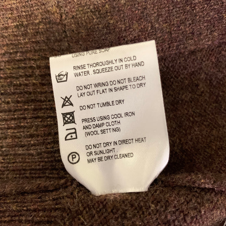 O'CONNELL'S Size M Brown Wool Oversized Vest