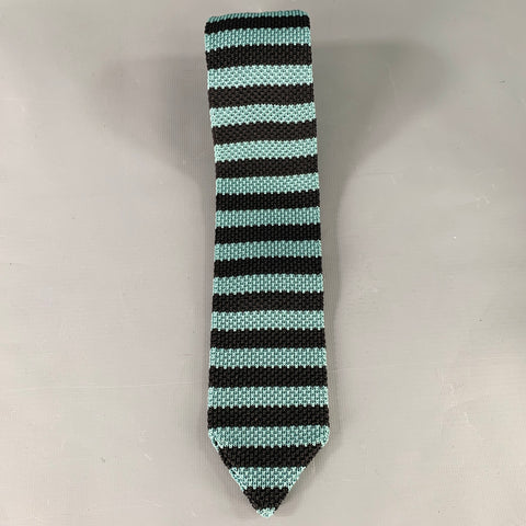 RAG & BONE Black Sage Stripe Knit Tie