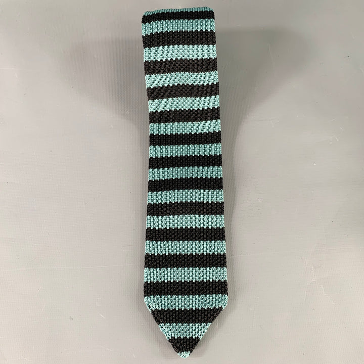 RAG & BONE Black Sage Stripe Knit Tie