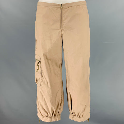 COP. COPAINE Size 6 Khaki Cotton Cropped Casual Pants