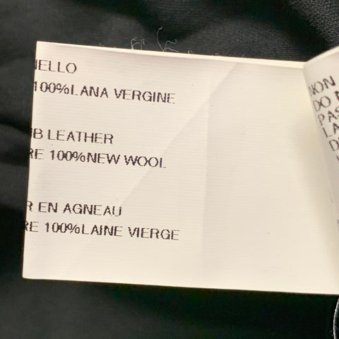 Gilet en cuir noir GARETH PUGH Taille 36 Boutons cachés