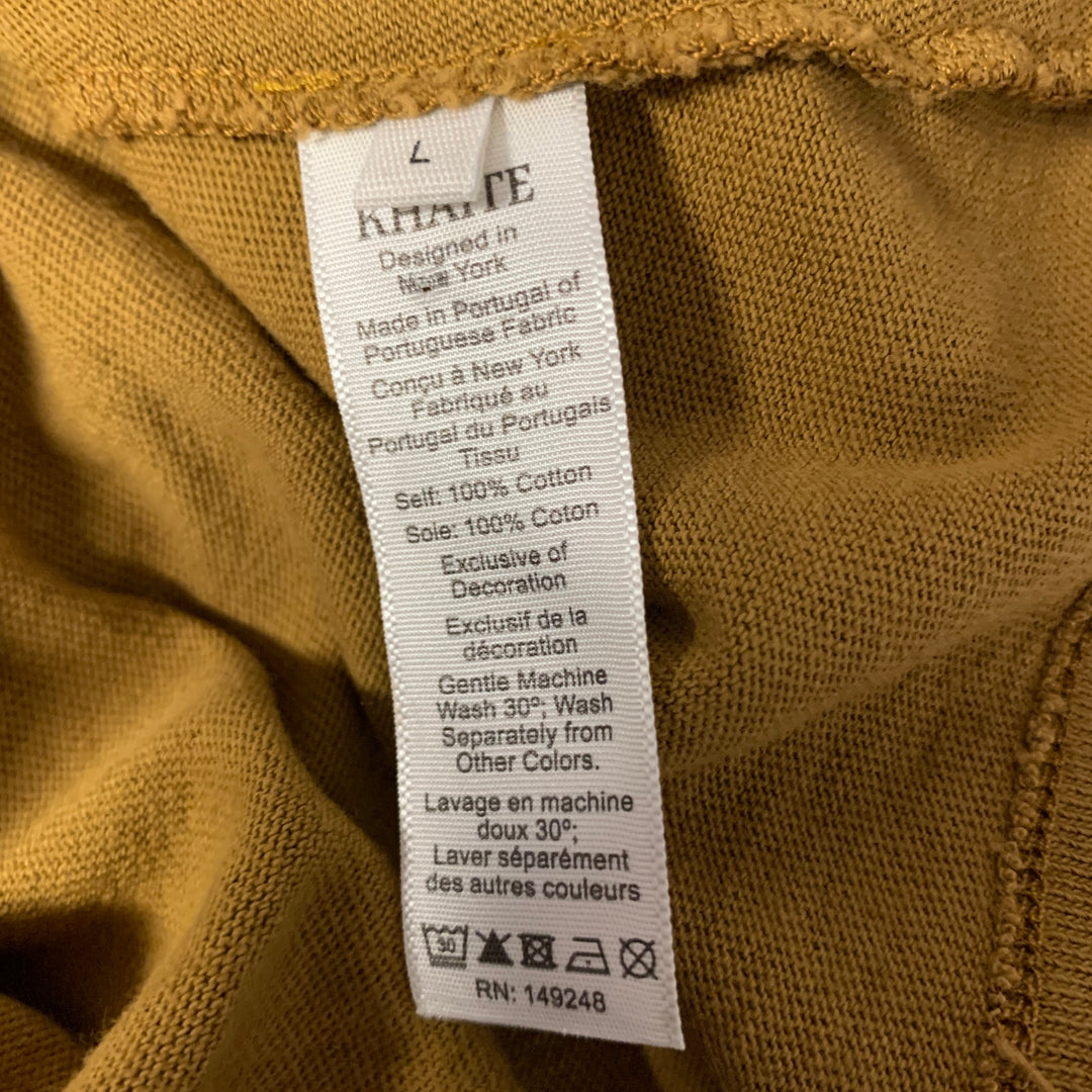 KHAITE Size L Brown Cotton Halter Top