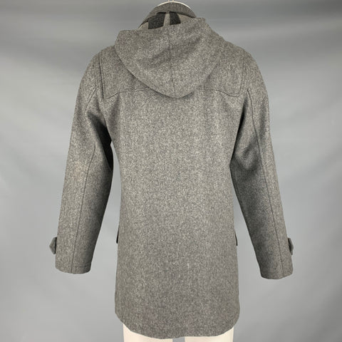 JACK LONDON Taille 40 Manteau à capuche en laine mélangée grise