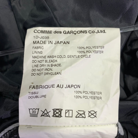 COMME des GARCONS 2019 Size S Black White Print Polyester Jacket