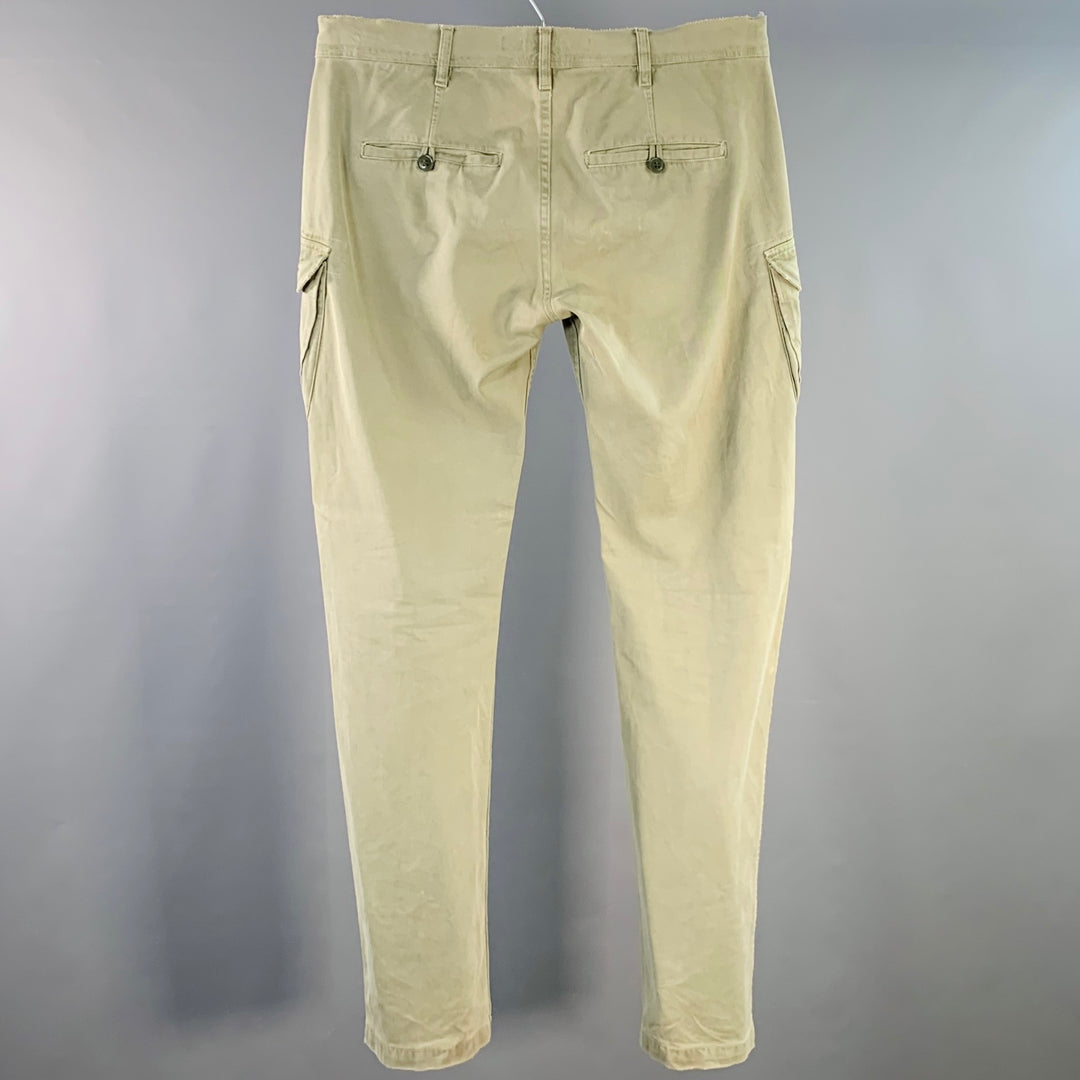 DEPARTMENT FIVE Size 34 Olive Cotton Cargo Jeans