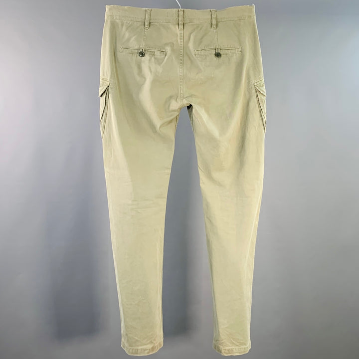 DEPARTMENT FIVE Size 34 Olive Cotton Cargo Jeans
