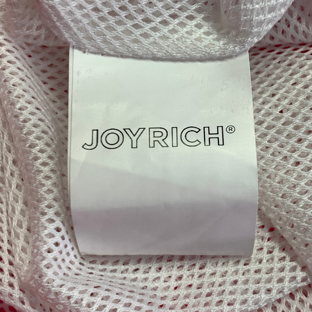 JOYRICH x PLAYBOY Size M Hot Pink Logo Polyester Hooded Snaps Coat