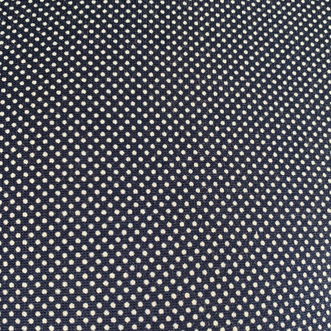 STONE ROSE Size S Navy White Dots Cotton Spread Collar Short Sleeve Shirt
