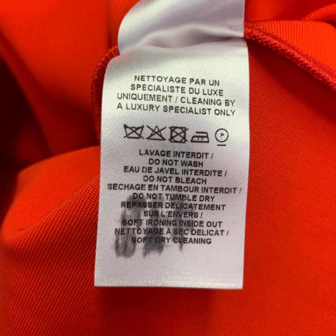 ALAIA Size 4-Sculpting Corset Red Viscose Blend Cap Sleeves Maxi Gown Dress