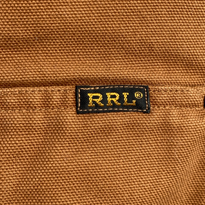 RRL by RALPH LAUREN Size L Brown Green Black Cotton Reversible Vest
