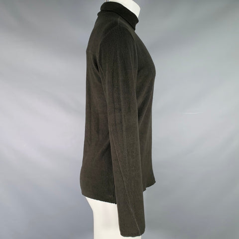 THOM KROM Size M Grey Charcoal Cotton Blend Turtleneck Pullover
