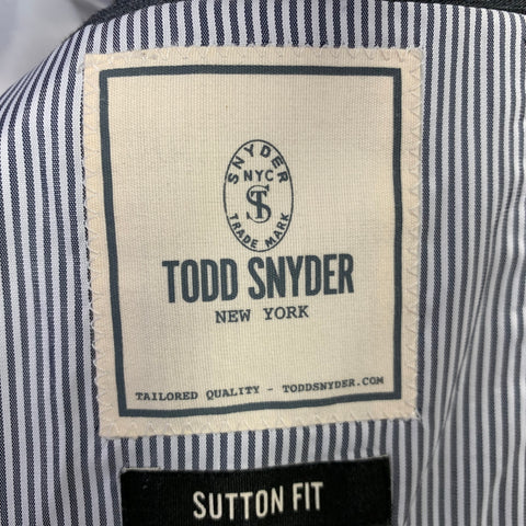 TODD SNYDER Size 46 Brick Red Wool Cashmere Notch Lapel Sport Coat