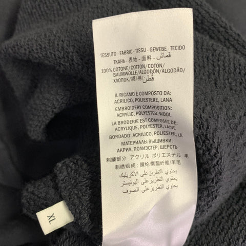GUCCI Size XL Guccify Wolf Black Red White Applique Cotton Hooded Sweatshirt