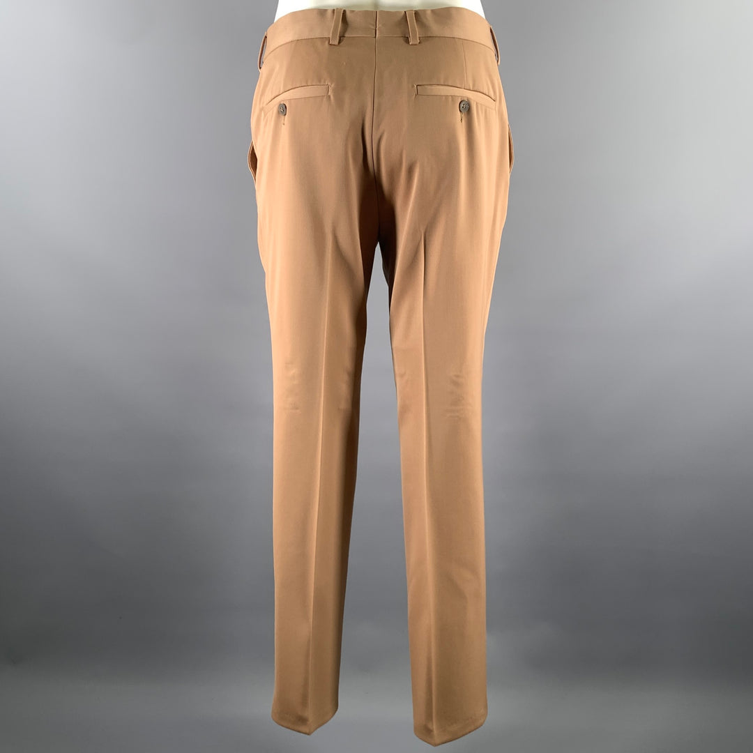 H & M MARGIELA Size 40 Camel Wool Notch Lapel Suit