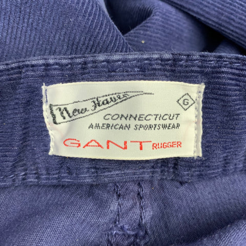 GANT Size 32 Cordster Blue Corduroy 5 Pockets Casual Pants