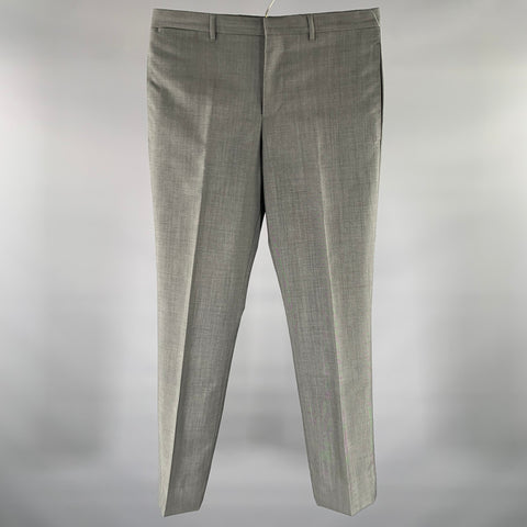 PAUL SMITH Size 30 Gray Wool Mohair Zip Fly Dress Pants