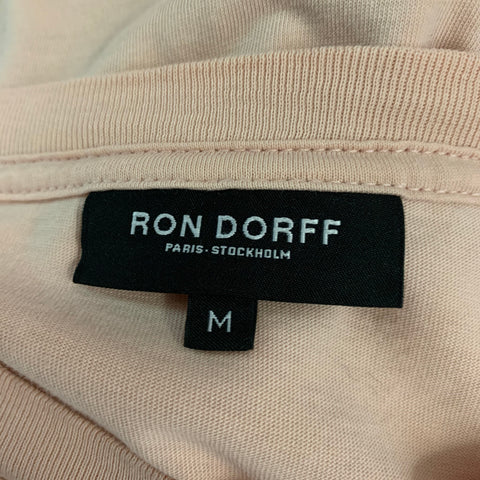 RON DORFF Size M Pink Graphic Cotton T-shirt