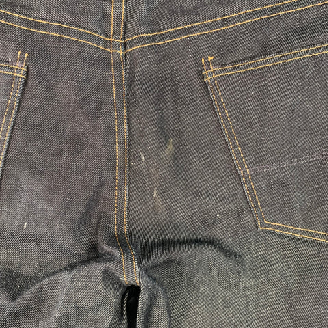 Jeans en coton indigo bleu à braguette boutonnée SIMON MILLER Taille 32