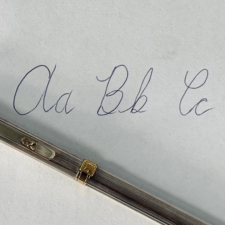 ROBERTA DI CAMERINO Vintage Silver Gold Tone Ball Point Pen