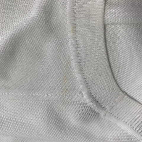 ERMENEGILDO ZEGNA Size XXXL White Brown Logo Cotton Pique Crew Neck T-shirt
