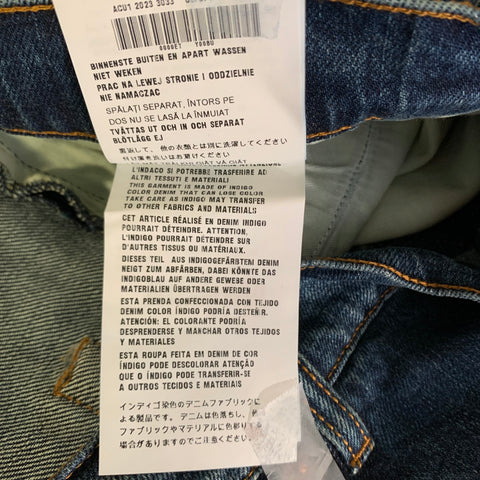 PRADA Size 36 Blue Indigo Wash Denim Button Fly Jeans