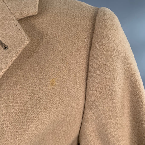 GIORGIO ARMANI Size M Tan Wool Hidden Buttons Coat