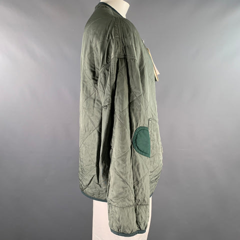 VISVIM Size L Green Nylon Reversible Jacket
