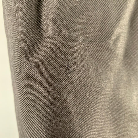 DAVID AUGUST Size 32 Black Wool Twill Flat Front Dress Pants