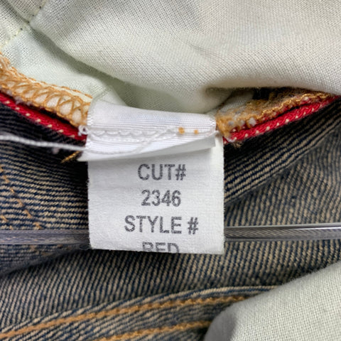 Jeans BLVCK SCVLE taille 36 bleus délavés à braguette boutonnée