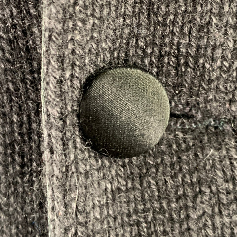 RRL by RALPH LAUREN Size L Black Knit Cashmere Cardigan