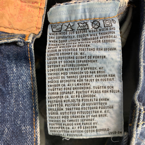LEVI STRAUSS Size 32 Blue Cotton Straight Five Pockets Jeans