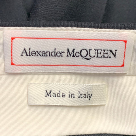 ALEXANDER MCQUEEN Size 38 Black Viscose Tapered Zip Fly Dress Pants