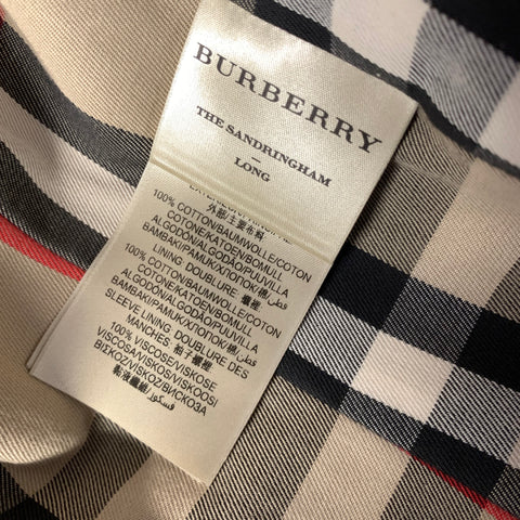 BURBERRY Size 0 Beige Cotton Double Breasted Coat