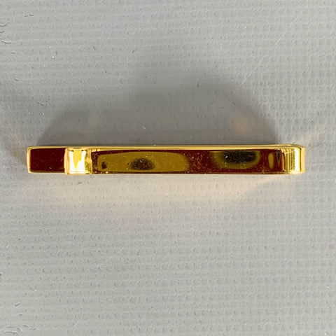 CHRISTIAN DIOR Gold Metal Tie Clip
