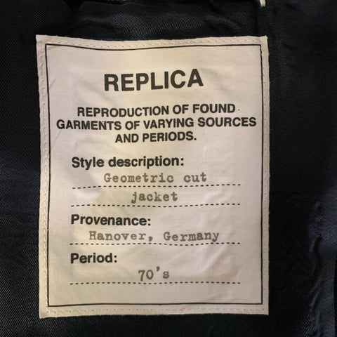 MAISON MARGIELA Size 42 Black Wool Peak Lapel Sport Coat