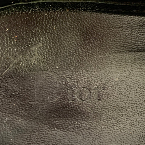 DIOR Size 9.5 Black Leather Penny Loafers