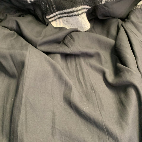 Manteau croisé ALLSAINTS taille 38 en mélange de laine carreaux noir blanc gris