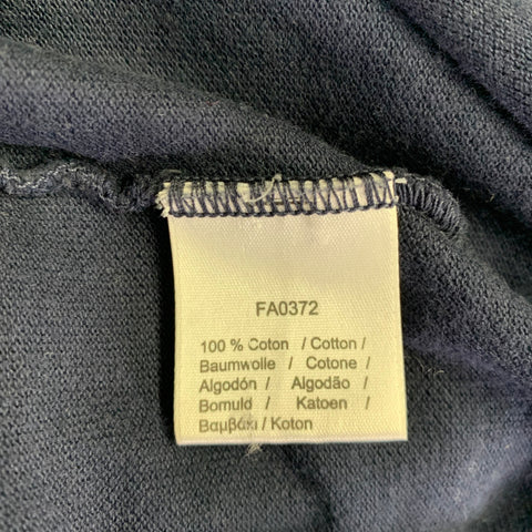 LACOSTE Size M Navy Cotton Half Placket Polo